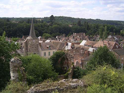 Les toits de Bourbon l'Archambault, ville thermale